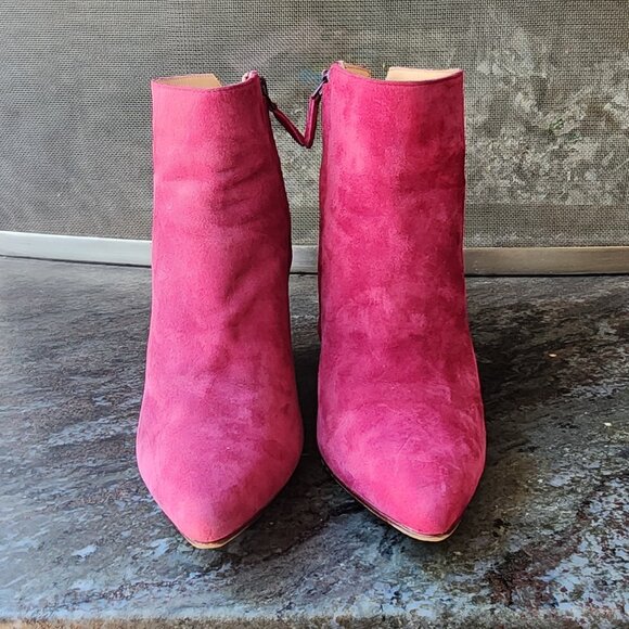 Cole Haan Winery Suede Wedge Verdi Bootie Size 8B - Picture 7 of 16